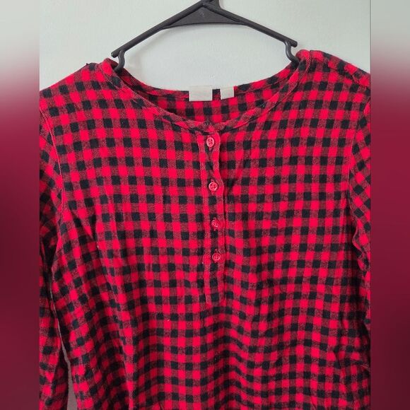 GAP Kids XXL 14-16 Girls Buffalo Plaid Blouse Top High Neck Winter Cozy Cabin - Picture 7 of 11